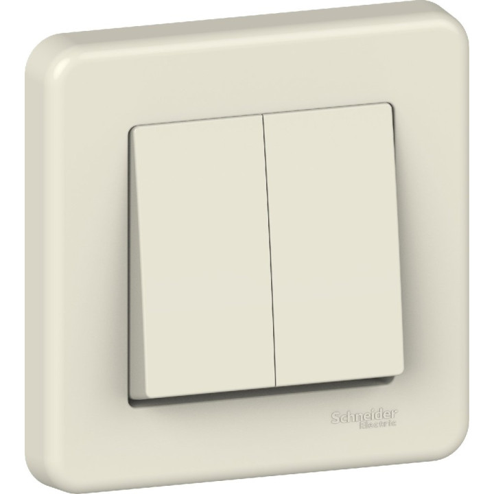 Вимикач Schneider Electric Leona 2-клавішний крем · Schneider Electric · uk/vyklyuchatel-schneider-electric-leona-2-klavishnyj-krem-lna0