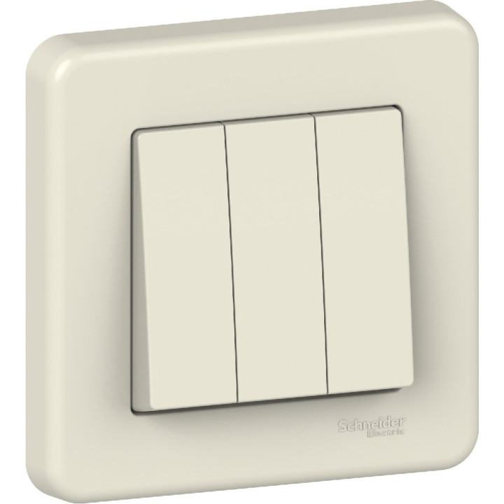 Вимикач Schneider Electric Leona 3-клавішний крем · Schneider Electric · uk/vyklyuchatel-schneider-electric-leona-3-klavishnyj-krem-lna2