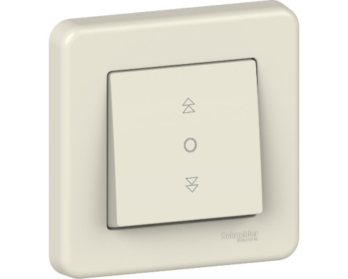 Вимикач жалюзі Schneider Electric Leona 2-клавішний крем