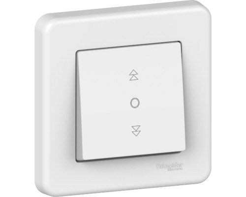Вимикач жалюзі Schneider Electric Leona 2-клавішний білий