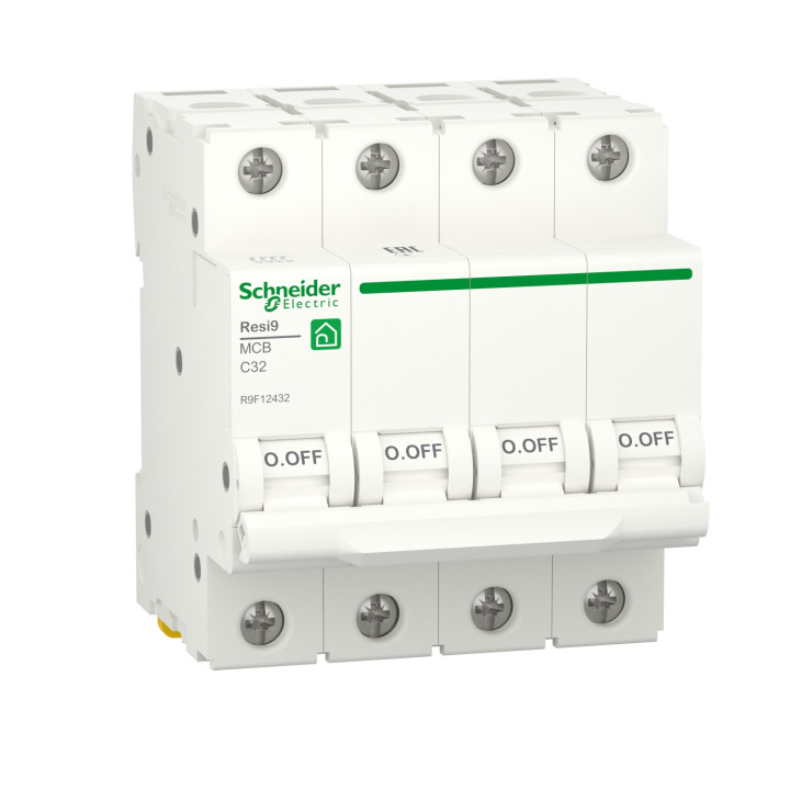 Автоматичний вимикач Schneider RESI9 4P 32A С 6кА · SCHNEIDER · uk/avtomaticheskij-vyklyuchatel-schneider-resi9-4p-32a-s-6ka-r9