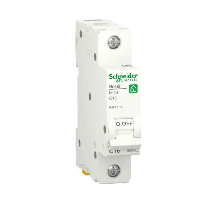 Автоматичний вимикач Schneider RESI9 1P 16A С 6кА · SCHNEIDER · uk/avtomatychnyj-vymykach-schneider-resi9-1p-16a-s-6ka