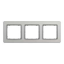 Рамка 3-постова Schneider Sedna Elements матовий алюміній, пластик · SCHNEIDER · uk/ramka-3-postovaya-schneider-sedna-elements-matovyj-alyuminij