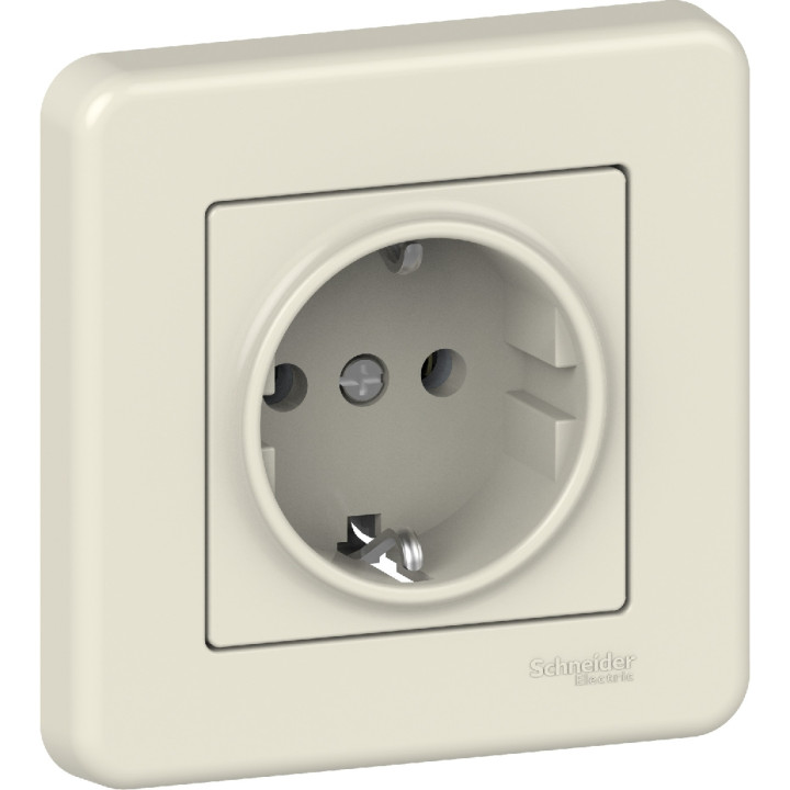 Розетка Schneider-Electric Leona з заземлення. крем (LNA2900123) · SCHNEIDER · uk/rozetka-schneider-electric-leona-s-zazem-krem-lna2900123