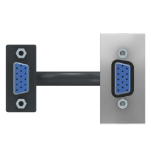 Розетка Schneider Unica New VGA алюміній