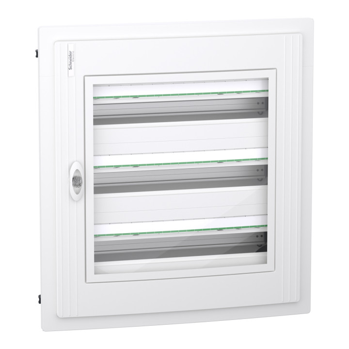 Щит модульний врізний 72 модулі прозорі двері Schneider серія PrismaSeT XS · SCHNEIDER · uk/schit-rozpodilchij-vriznij-3-ryadi-72-moduli-prozori-dveri-pr