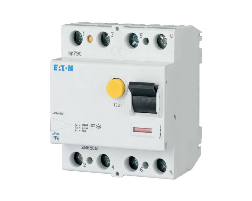 Диференціальне реле (ПЗВ) Eaton (Moeller) PF6 4P 40A 300мА