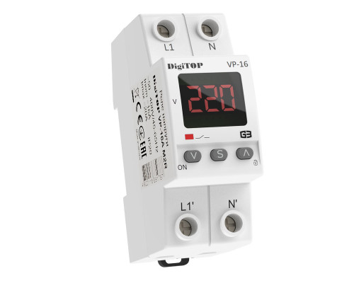 Реле контролю напруги DigiTOP 16A (VP-16A-M2R)