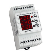 Реле контролю напруги DigiTOP 3P 10A (VP-3F10A)