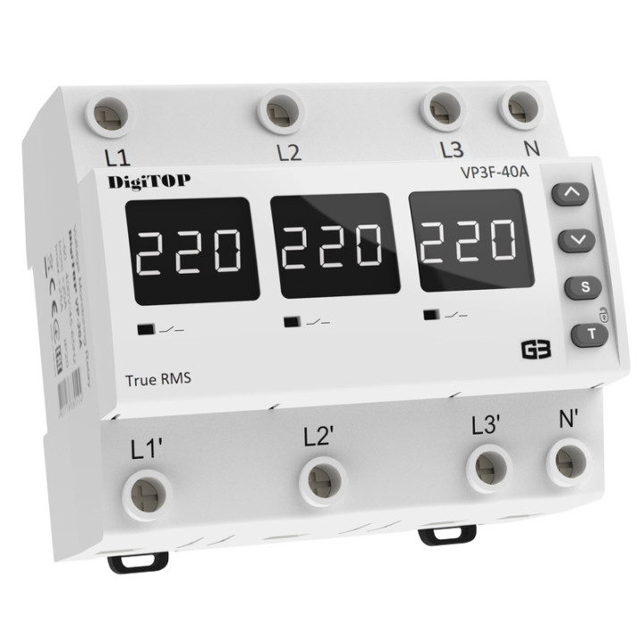 Реле контролю напруги трифазне DigiTOP 40А (VP-3F40A-M6W) · unknown · uk/rele-kontrolyu-naprugy-tryfazne-digitop-40a-vp-3f40a-m6w