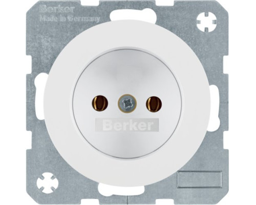 Розетка Berker без з/к, 16А/250В, пол. білизна, R.1/R.3