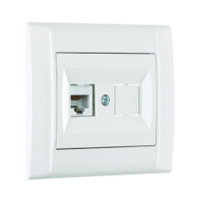 Розетка Makel Defne комп'ютерна RJ45 білий (42001035)