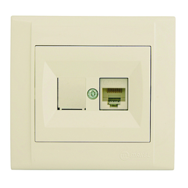 Розетка Makel Defne комп'ютерна RJ45 крем (42010035) · unknown · uk/rozetka-makel-defne-kompyuterna-rj45-krem-42010035