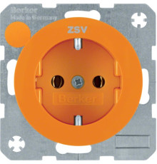 Розетка Berker з з/к червона з надписом ZSV, 16А/250В, R.1/R.3
