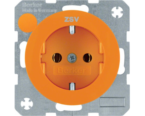 Розетка Berker з з/к червона з надписом ZSV, 16А/250В, R.1/R.3