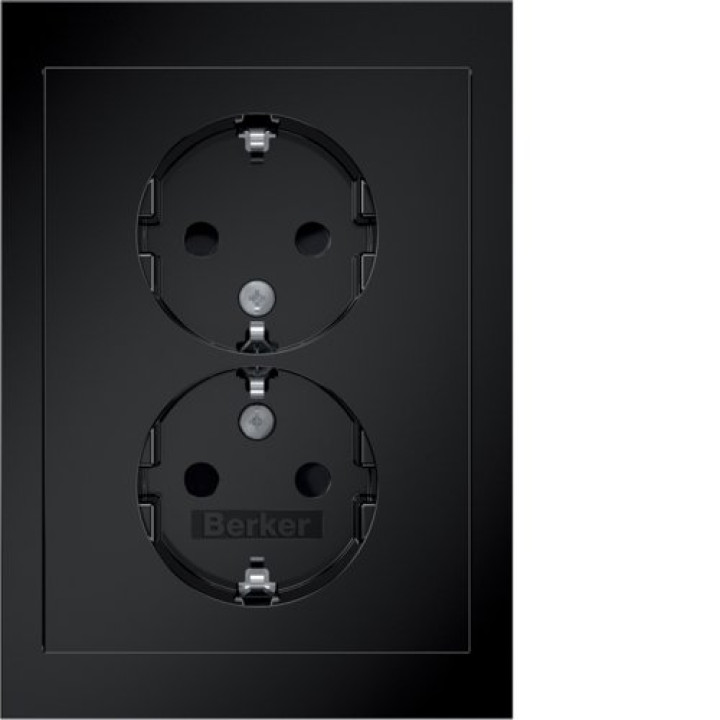 Розетка з з/к 2X, зах.контактів, цільна, чорна 16А/250В R.3 Berker 47592245 · unknown · uk/rozetka-z-zk-2x-zahkontaktiv-tsilna-chorna-16a250v-r3-berker-
