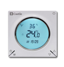 Терморегулятор програмний для теплої підлоги Castle AC829H (Білий)