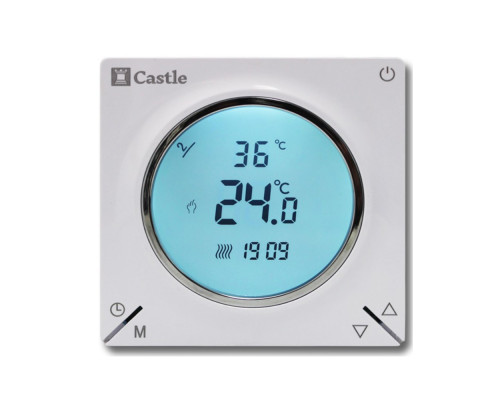 Терморегулятор програмний для теплої підлоги Castle AC829H (Білий)