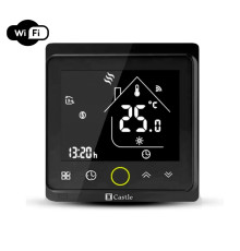Терморегулятор програмний для теплої підлоги Castle АС603 VAB (Чорний) WI-FI