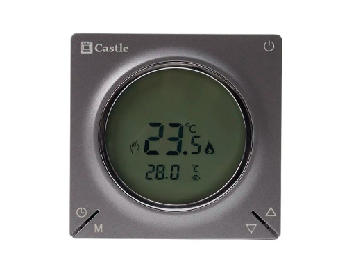 Терморегулятор програмний для теплої підлоги Castle AC829H (Графіт)