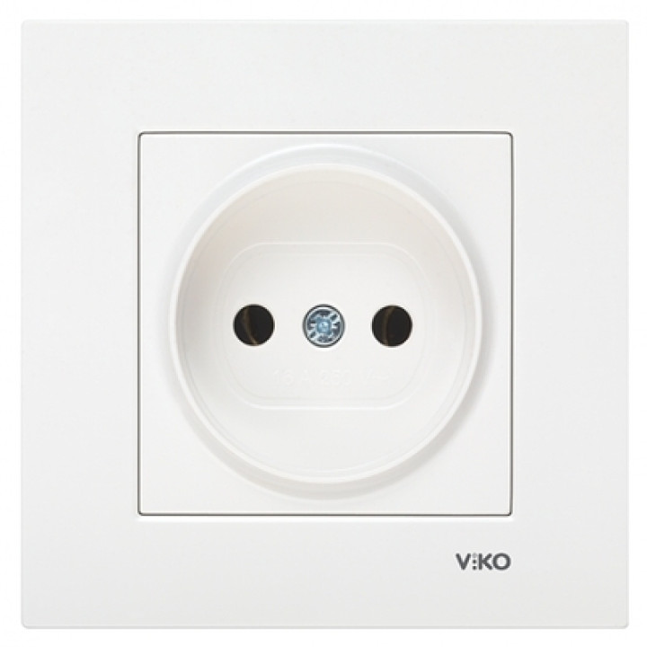 Розетка б/заземлення Viko Karre білий · VIKO · uk/rozetka-b-zazemlennya-viko-karre-bilyj