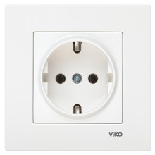 Розетка c заземленням Viko Karre білий · VIKO · uk/rozetka-c-zazemlennyam-viko-karre-bilyj