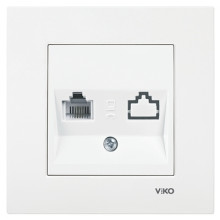 Розетка Viko Karre комп'ютерна RJ45 Cat5e білий · VIKO · uk/rozetka-viko-karre-komp-yuterna-rj45-cat5e-bila