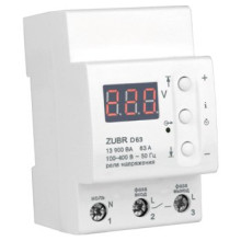 Реле контролю напруги DS Electronics ZUBR 63A (ZUBR-D63) · ZUBR · ZUBR-D63