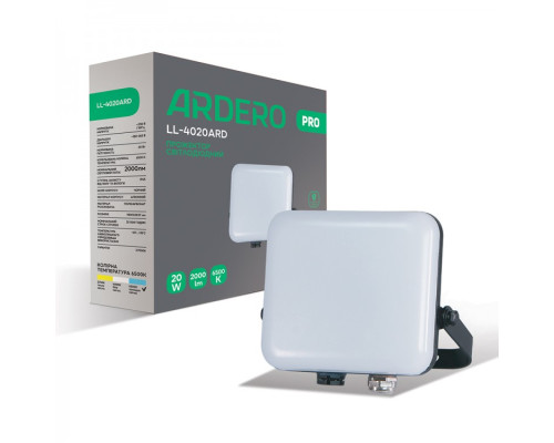 Светодиодный прожектор Ardero LL-4020ARD PRO 20Вт 6500K черный