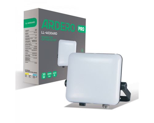 Светодиодный прожектор Ardero LL-4030ARD PRO 30Вт 6500K черный