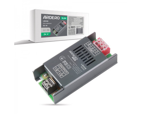 Блок питания для LED ленты Ardero LB008 24В 50Вт IP20 (80302)