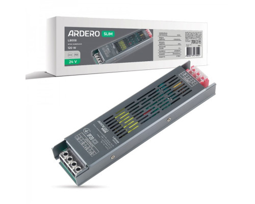 Блок питания для LED ленты Ardero LB008 24В 120Вт IP20 (80304)