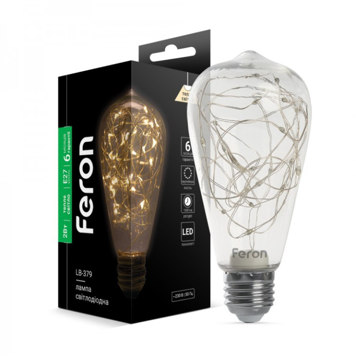 світлодіодна лампа Feron LB-379 2Вт E27 2700К · Feron · feron-01864