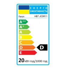 Галогенная лампа Feron HB7 JCDR11 20Вт