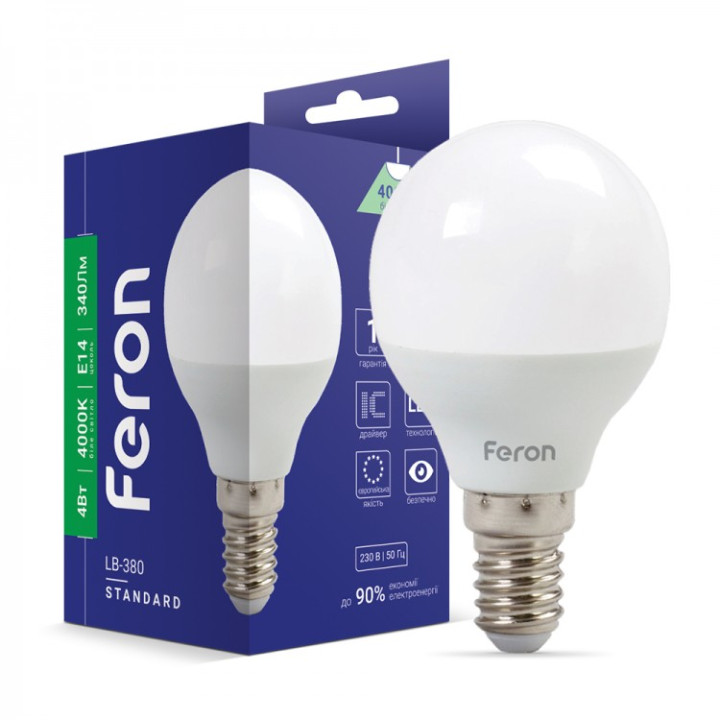 світлодіодна лампа Feron LB-380 4Вт E14 4000K · Feron · feron-25640