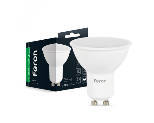 світлодіодна лампа Feron LB-196 7Вт GU10 4000K