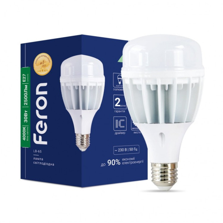 світлодіодна лампа Feron LB-65 30Вт E27 4000K · Feron · feron-25823