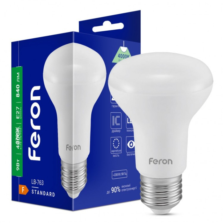 світлодіодна лампа Feron LB-763 9Вт E27 4000K · Feron · feron-25985