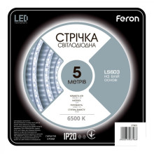 світлодіодна стрічка Feron LS603 12В 4.8Вт/м 6500K · Feron · feron-27603