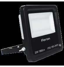 Светодиодный прожектор Feron LL-620 20Вт 6400K черный