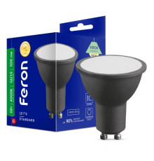 світлодіодна лампа Feron LB-716 6Вт GU10 4000K чорний