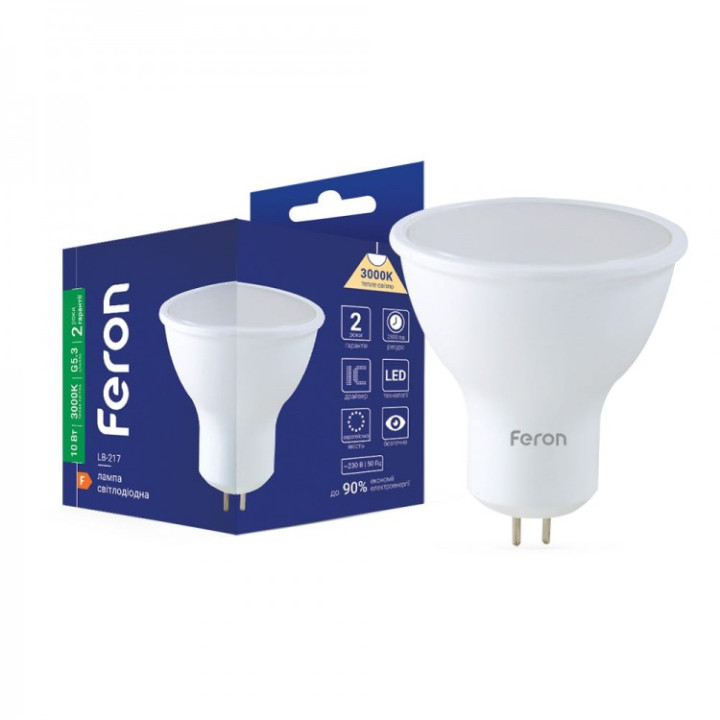 світлодіодна лампа Feron LB-217 10Вт G5.3 3000K · Feron · feron-80861