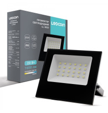 Светодиодний прожектор Ledcoin LL-5020 20Вт 6500K черный