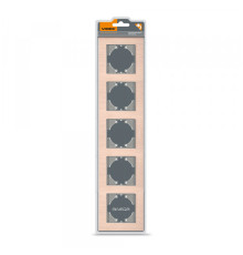 Рамка мідний алюміній на 5 місць горизонтальна VIDEX BINERA