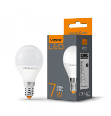 LED лампа VIDEX  G45e 7W E14 3000K