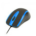 Дротова миша HAVIT HV-MS753 USB Black/Blue (1000 DPI, 3 кл)