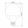 LED лампа VIDEX  G95e 15W E27 4100K · VIDEX · 24865 — 3