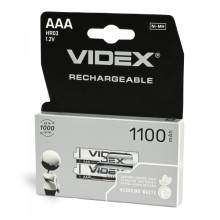 Акумулятори Videx HR03/AAA 1100mAh double blister/2шт · VIDEX · 23337