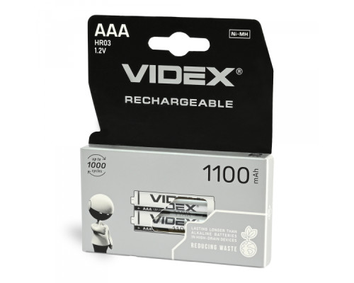 Акумулятори Videx HR03/AAA 1100mAh double blister/2шт