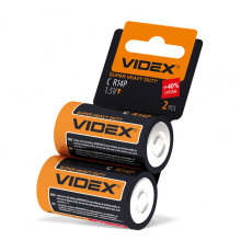 Батарейка сольова Videx R14P/C 2шт SHRINK CARD